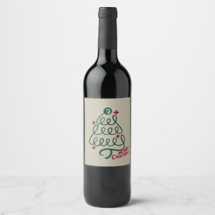 Rótulo De Garrafa De Cerveja Feliz Natal Estetoscópio CNA Profissional Médico