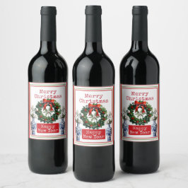 RÓTULO DE GARRAFA DE CERVEJA FELIZ NATAL FELIZ ANO NOVO