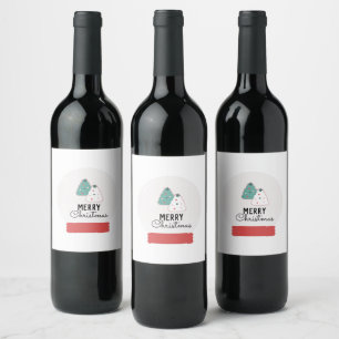 Rótulo De Garrafa De Cerveja Feliz Natal Globe Cookie