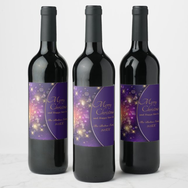 Rótulo De Garrafa De Cerveja Feliz Natal Personalizado (Garrafas)