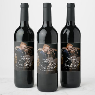 Rótulo De Garrafa De Cerveja Feliz Natal Roteiro Caprichoso Foto Personalizada