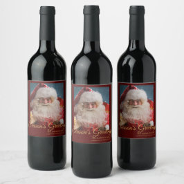 Rótulo De Garrafa De Cerveja Feliz Noel de inverno | Natal