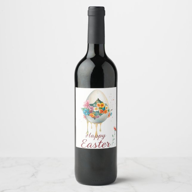 Rótulo De Garrafa De Cerveja Felz pascoa! (Frente)