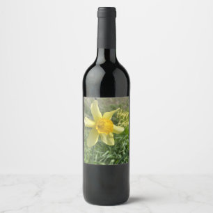Rótulo De Garrafa De Cerveja Felz pascoa daffodil