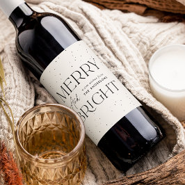 Rótulo De Garrafa De Cerveja Feriado de Feliz e Creme Moderno
