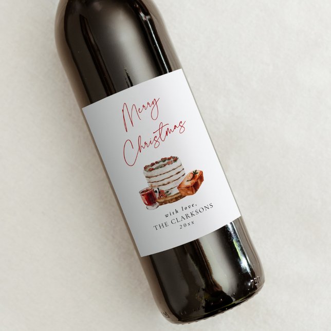 Rótulo De Garrafa De Cerveja Feriado de Natal Cozy (Criador carregado)