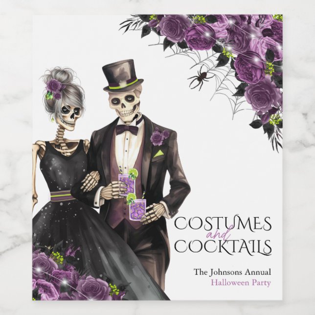 Rótulo De Garrafa De Cerveja Festa Adulta do Dia das Bruxas (Rótulo Único)