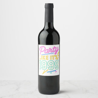 Rótulo De Garrafa De Cerveja Festa Como Se Fosse 1999®™ – Neon Voltage
