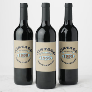 Rótulo De Garrafa De Cerveja Festa de aniversário de 70 anos personalizada vint