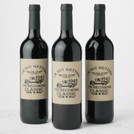 Rótulo De Garrafa De Cerveja Festa de aniversário de 90 anos vintage personaliz