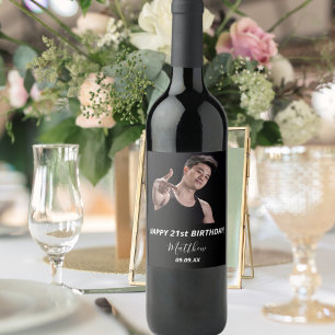 Rótulo De Garrafa De Cerveja Festa de aniversário personalizada fotografia bra