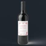 Rótulo De Garrafa De Cerveja Festa de Despedida de Solteira Cowgirl Blush Pink<br><div class="desc">Este Rótulo de Vinho para Festa de Despedida de Solteira Cowgirl Blush Pink Last Rodeo apresenta um layout desenhado à mão com ilustrações também desenhadas à mão, juntamente com uma fonte western! Você tem liberdade para criar algo exclusivamente seu! Edite facilmente as palavras e cores para combinar com seu estilo!...</div>