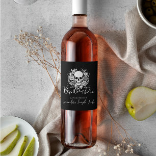 Rótulo De Garrafa De Cerveja Festa de Despedida de Solteira Flores Rosas Noiva 