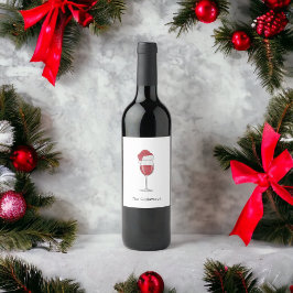 Rótulo De Garrafa De Cerveja Festa de Férias Personalizadas de Vidro de Santa H