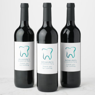 Rótulo De Garrafa De Cerveja Festa de Formatura de Odontologia Dental Médica