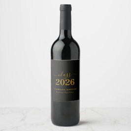 Rótulo De Garrafa De Cerveja Festa de Graduação da Turma de 2026 em Rótulo Dour