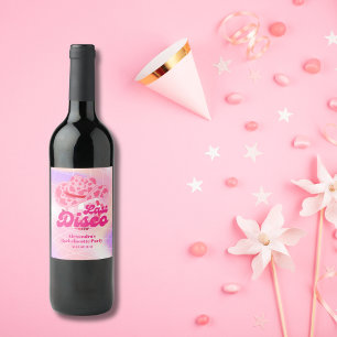 Rótulo De Garrafa De Cerveja Festa de solteira de Rodeio Rosa-Rosa-Cowgirl da D