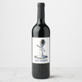 Rótulo De Garrafa De Cerveja Fique Esquisito! Noiva de Frankenstein