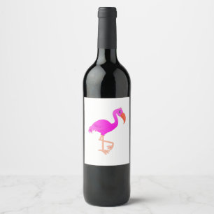 Rótulo De Garrafa De Cerveja Flamingo