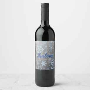 Rótulo De Garrafa De Cerveja Flocos de neve de inverno