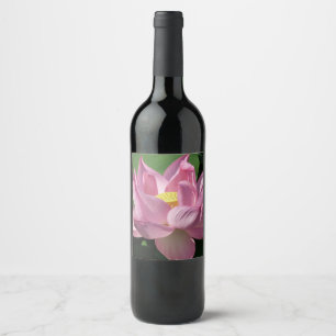 Rótulo De Garrafa De Cerveja Flor de Lotus Rosa IV