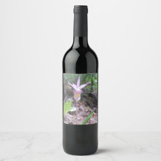 Rótulo De Garrafa De Cerveja Flor Orquídea Fairyslipper