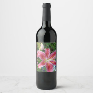 Rótulo De Garrafa De Cerveja Floral do Jardim dos Lírios