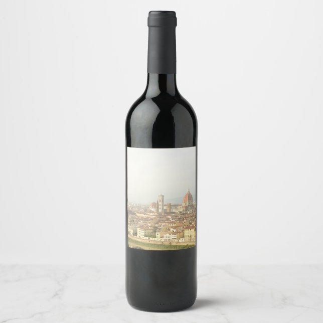 Rótulo De Garrafa De Cerveja Florence ou Firenze Itália Cityscape (Frente)