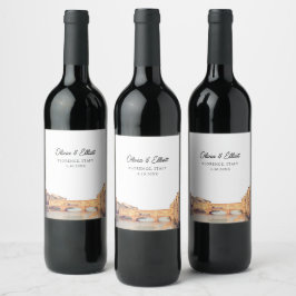 Rótulo De Garrafa De Cerveja Florence Wedding Italy Favor Personalizado