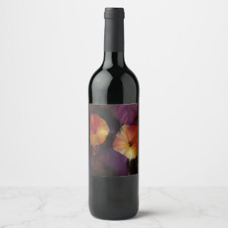 Rótulo De Garrafa De Cerveja Flores Gloriosas da Manhã