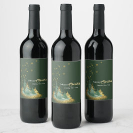 Rótulo De Garrafa De Cerveja Floresta Encantadora