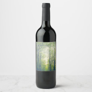 Rótulo De Garrafa De Cerveja Floresta mística