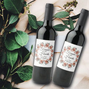 Rótulo De Garrafa De Cerveja Florestas em Memória Adorável