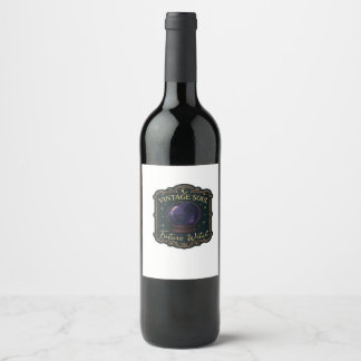 Rótulo De Garrafa De Cerveja Florestas Místicas de Fantasia Whimsigoth, Luas &