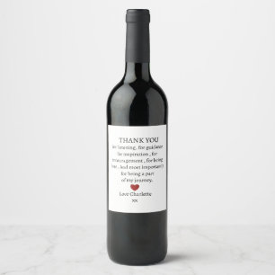 Rótulo De Garrafa De Cerveja fofo obrigado amor personalizado