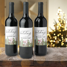 Rótulo De Garrafa De Cerveja Folhagem de Inverno Caprichosa Personalizada