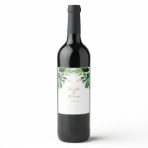 Folhas Tropicais de Monstera Verde e Corte Dourado