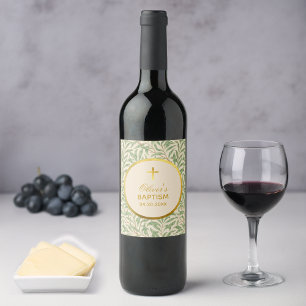 Rótulo De Garrafa De Cerveja Folhas Verdes do Batismo Falso Galho de Salgueiro 