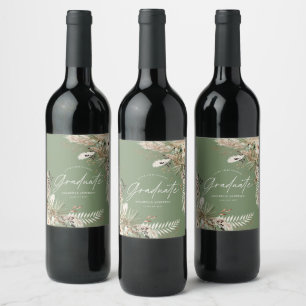 Rótulo De Garrafa De Cerveja Formando favorito pampas eucalyptus floral sage ve