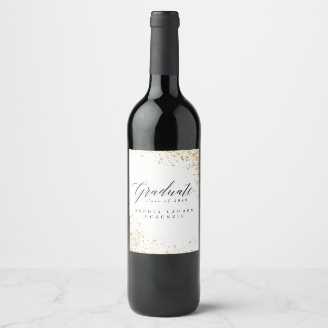 RÓTULO DE GARRAFA DE CERVEJA FORMANDO MODERNO ELEGANTE (Frente)