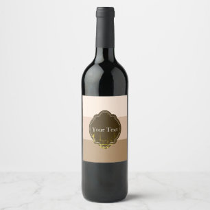 Rótulo De Garrafa De Cerveja Forno Castanho Estimulado Personalizado