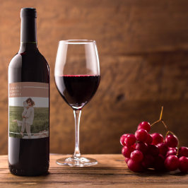 Rótulo De Garrafa De Cerveja Foto da família moderna | Agradecido Grateful