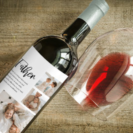 Rótulo De Garrafa De Cerveja Foto de Colagem Moderna com o Pai Melhor Presente