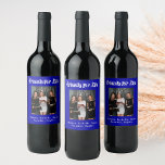 Rótulo De Garrafa De Cerveja Foto de melhores amigos - royal blue white script<br><div class="desc">Um presente para o(s) seu(s) melhor(s) amigo(s) para uma festa de aniversário,  Chá de panela,  Natal ou evento especial. Texto branco: Amigos para a Vida,  escrito com um script de estilo de tendência. Personalize e use sua própria foto e nome Uma cor azul real de fundo.</div>