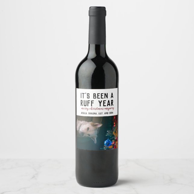 Rótulo De Garrafa De Cerveja Foto de Natal 2020 do Ruff (Frente)