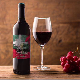 Rótulo De Garrafa De Cerveja Foto de Natal Personalizado com Moldagem