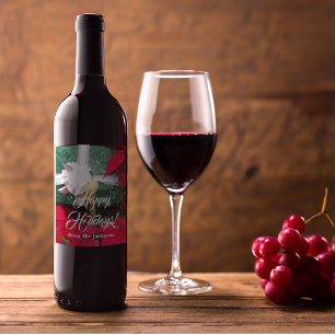 Rótulo De Garrafa De Cerveja Foto de Natal Personalizado com Moldagem