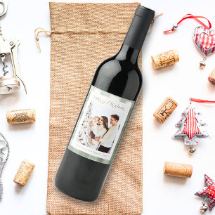 Rótulo De Garrafa De Cerveja Foto personalizada de Xadrez Gingham Verde e Bonit