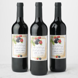 Rótulo De Garrafa De Cerveja Foto Romântica Rustic Autumn Berry Back