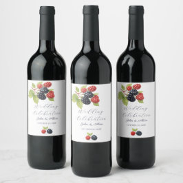 Rótulo De Garrafa De Cerveja Foto Romântica Rustic Autumn Berry Back